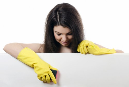 Professional after builders cleaning in a renovated room