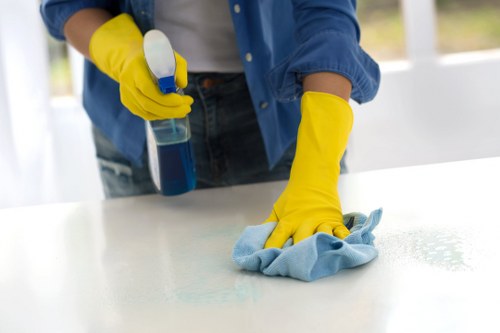 Final finishing touches in an after builders cleaning service